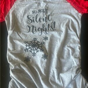 NWOT Planet Motherhood Maternity Christmas Top. Sz SM